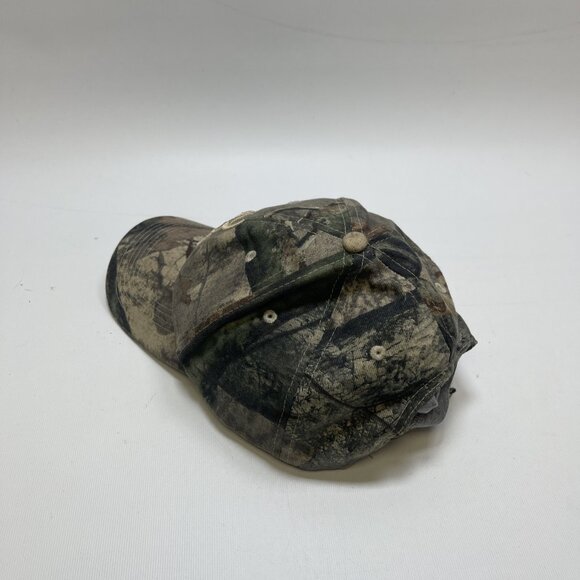 Browning Woodland Camo Strapback Hunting Hat Cap Outdoor Fishing Firearms - Picture 4 of 10